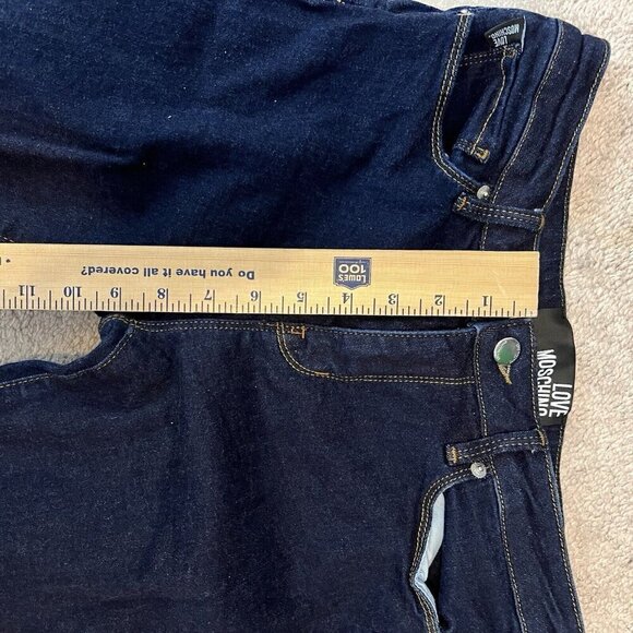 Love Moschino Women's Dark Wash Blue Stretch Skinny Jeans Q38749S3379 Size 28 - Picture 8 of 9